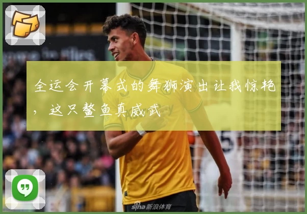 全运会开幕式的舞狮演出让我惊艳，这只鳌鱼真威武